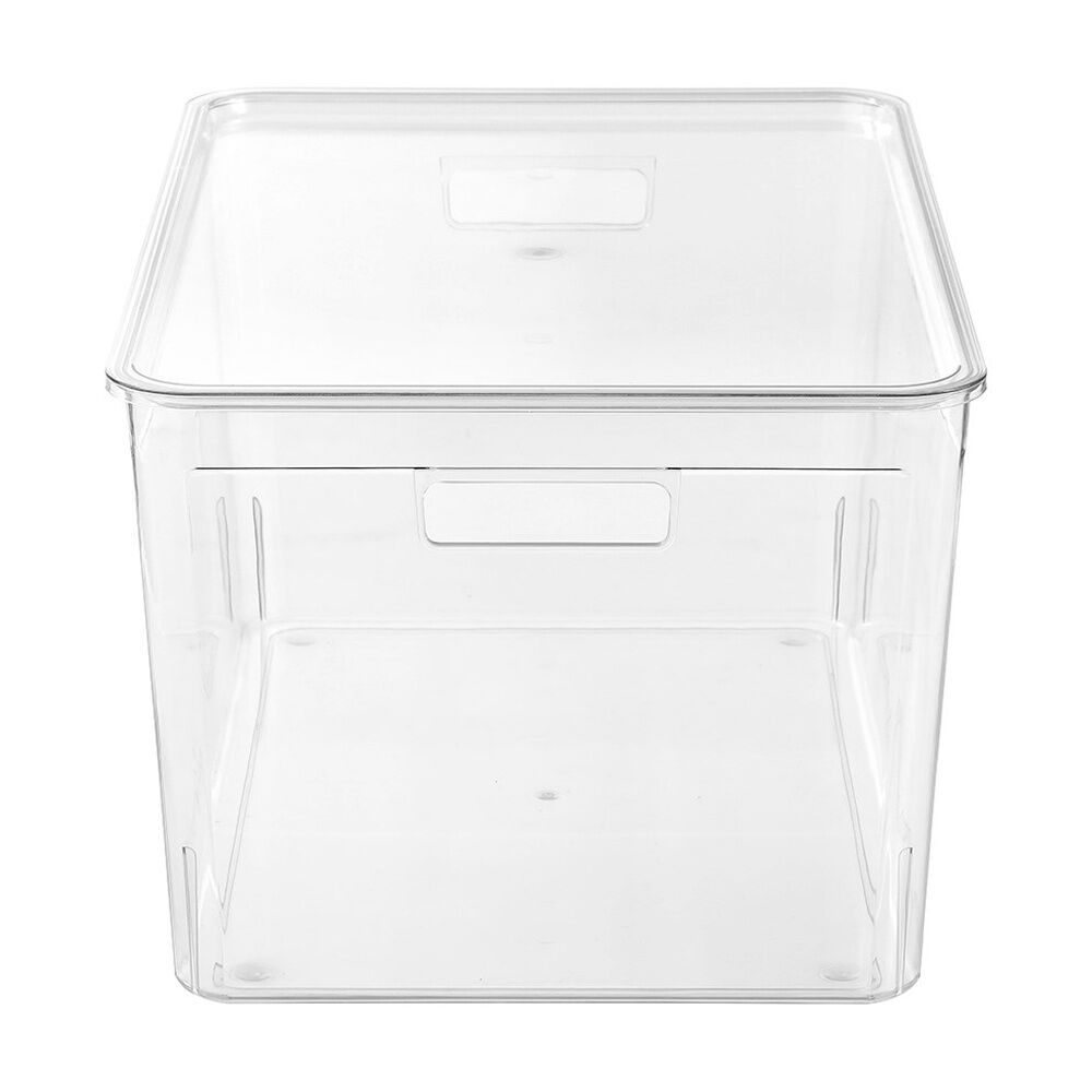 Boxsweden Crystal Stackable Lidded Organisation Storage Box/Container Clear 50L (4 Pack) — image 5