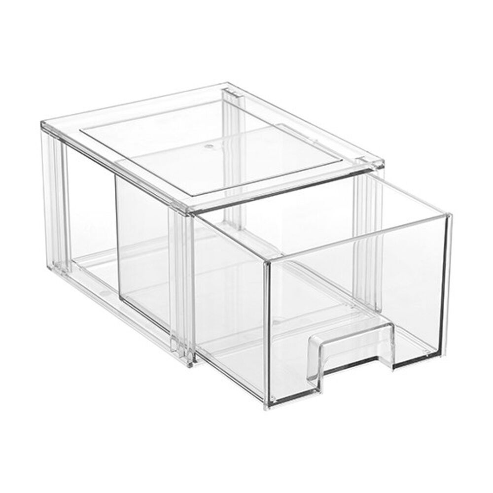 Boxsweden Crystal Stackable Drawer Organisation Storage Container Clear 2.5L (6 Pack) — image 3