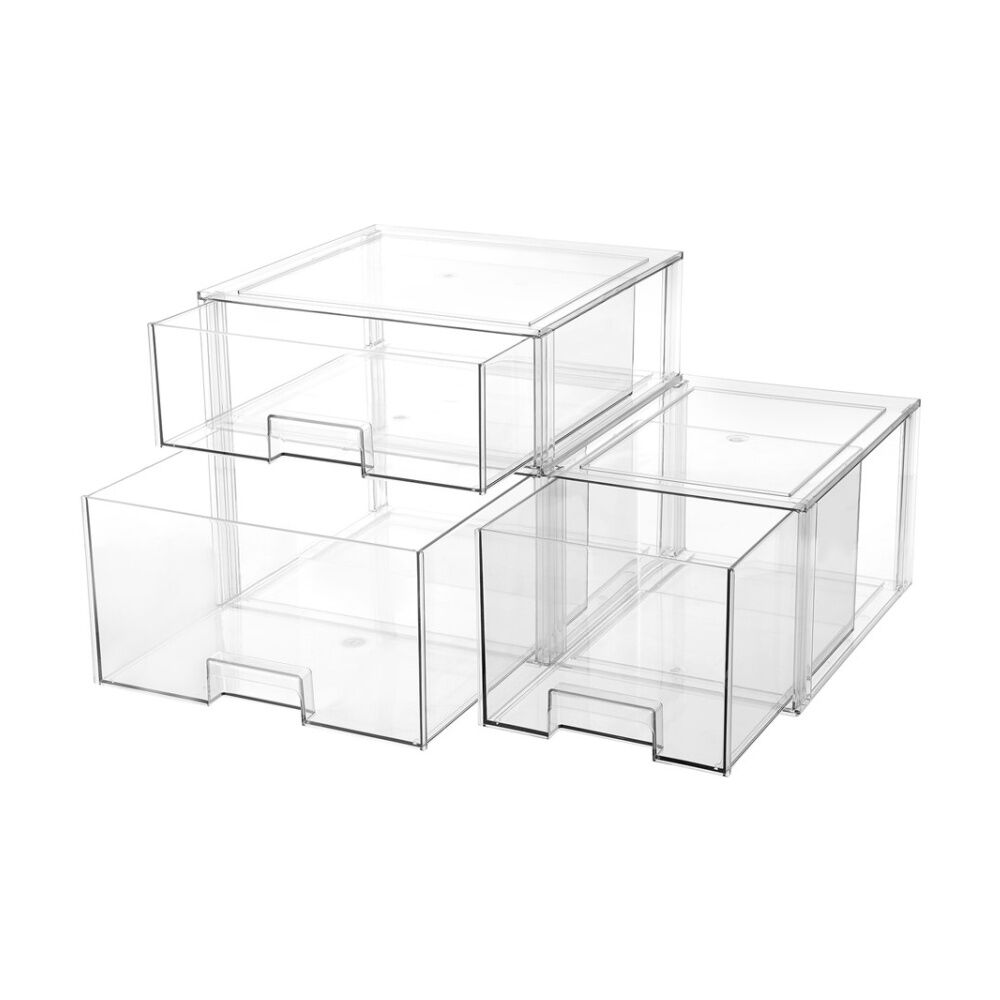 Boxsweden 16L Clear Crystal Stackable Drawer Organisation Storage Container — image 7