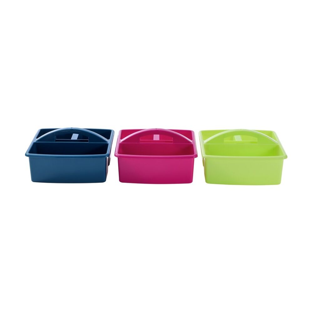 Boxsweden Craft Caddy 3 Section Home Organiser Storage Container 23x24x13cm (18 Pack) — image 4