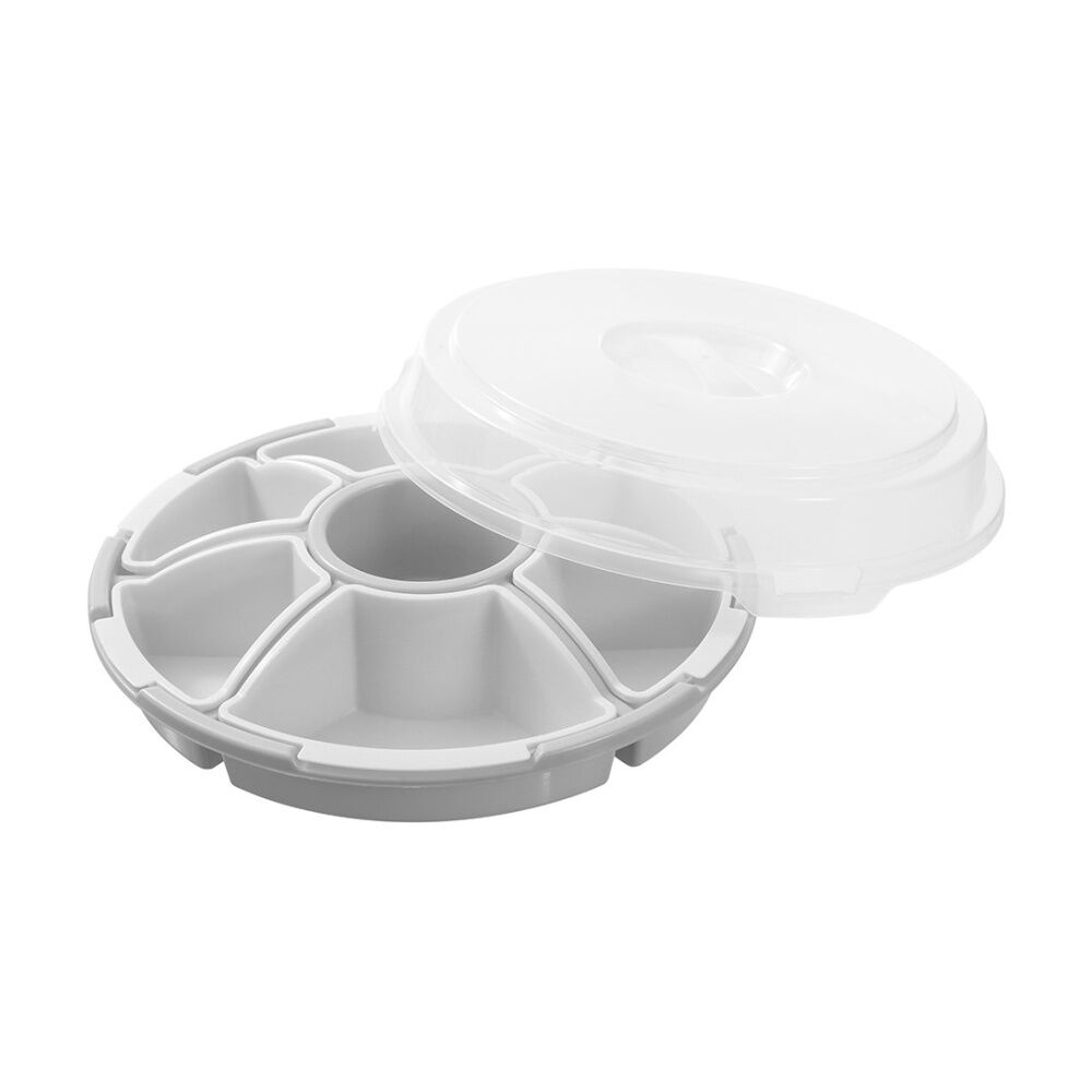 Lemon and Lime Reusable Food Container Serving Set 7 Section Assorted 33cm (3 Pack) — image 10