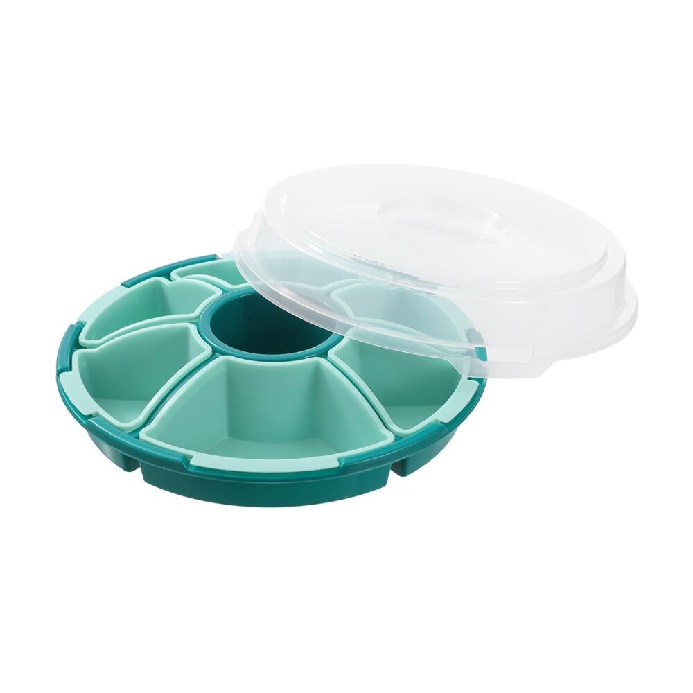 Lemon and Lime Reusable Food Container Serving Set 7 Section Assorted 33cm (3 Pack) — image 6