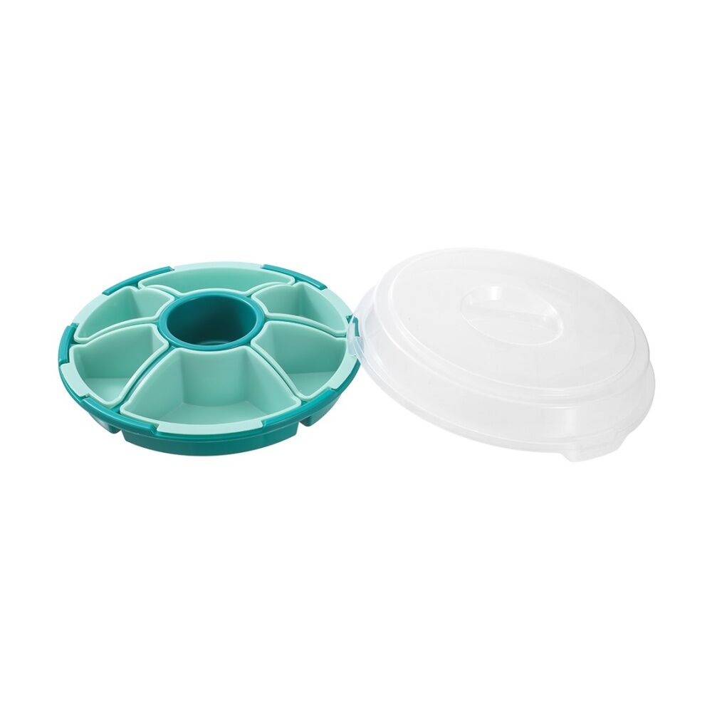 Lemon and Lime Reusable Food Container Serving Set 7 Section Assorted 33cm (3 Pack) — image 7