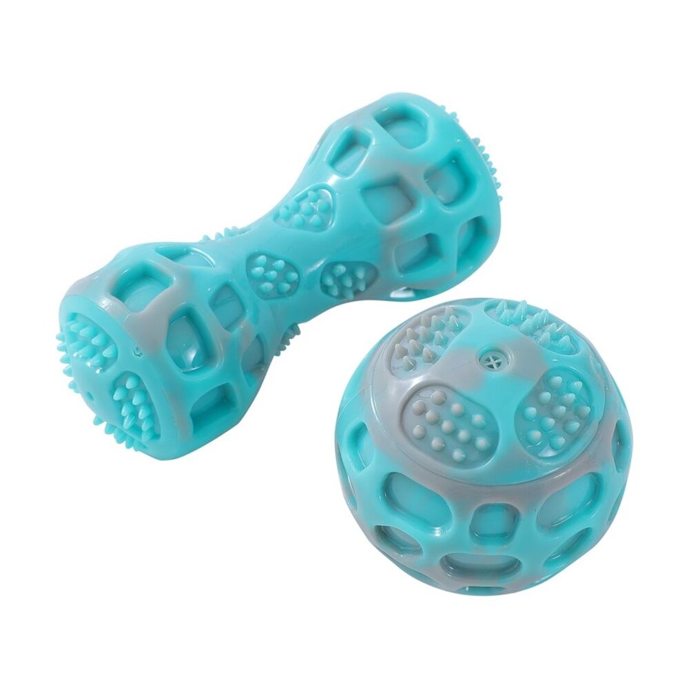Paws and Claws Pet Dog Toy Dental Duo TPR Ball Baton Asst 13x5x5cm 7x7cm (6 Pack) — image 6