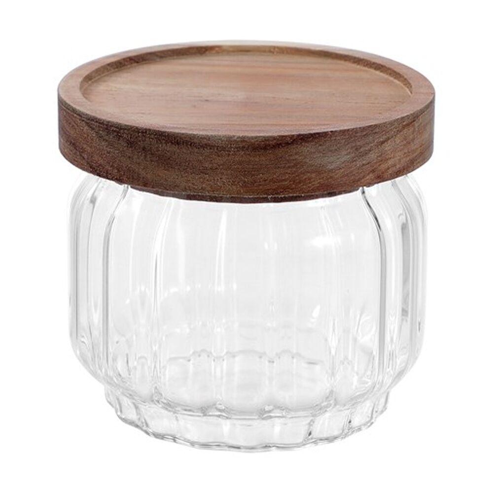 Lemon and Lime Woodend Acacia Glass Jar Reusable Food Container 350ml (12 Pack) — image 4