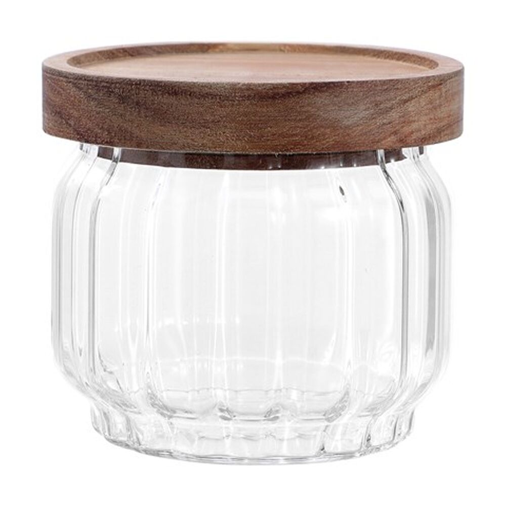 Lemon and Lime Woodend Acacia Glass Jar Reusable Food Container 350ml (12 Pack) — image 5