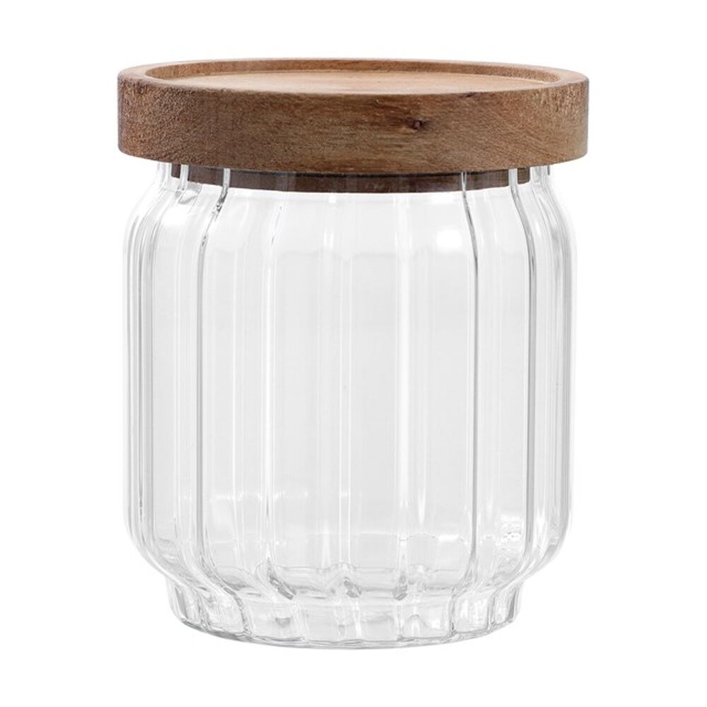 Lemon and Lime Woodend Acacia Glass Jar Reusable Food Container 500ml (6 Pack) — image 5