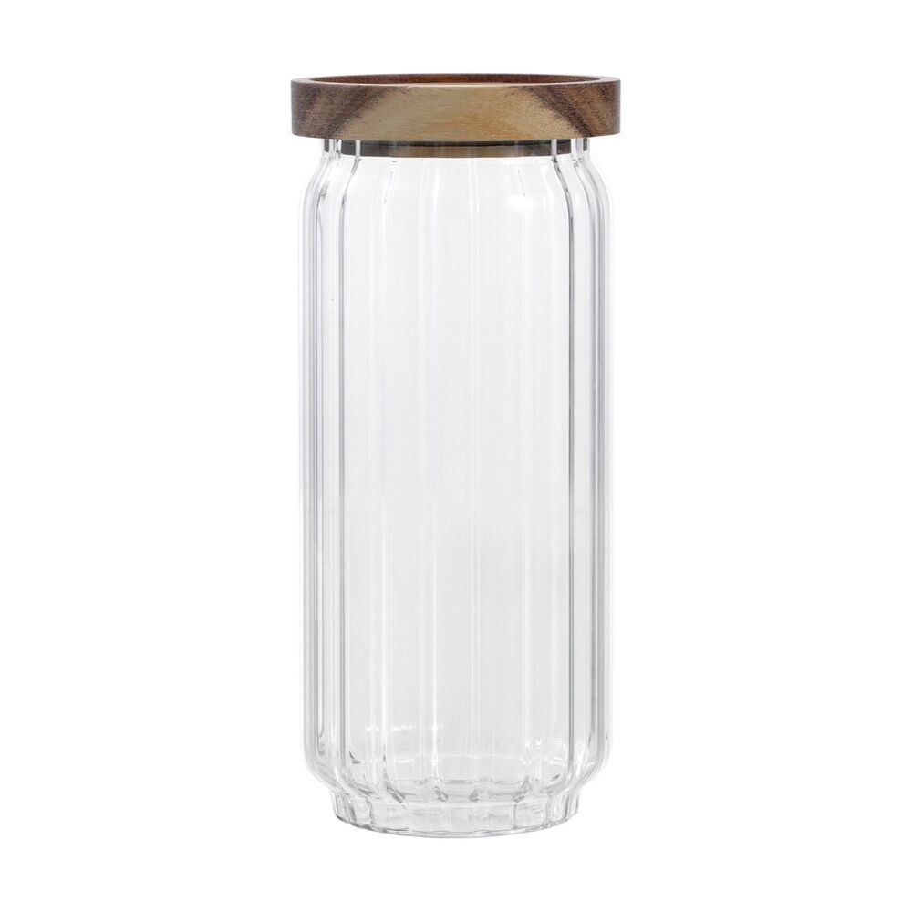 Lemon and Lime Woodend Acacia Glass Jar Reusable Food Container 1L (12 Pack) — image 5