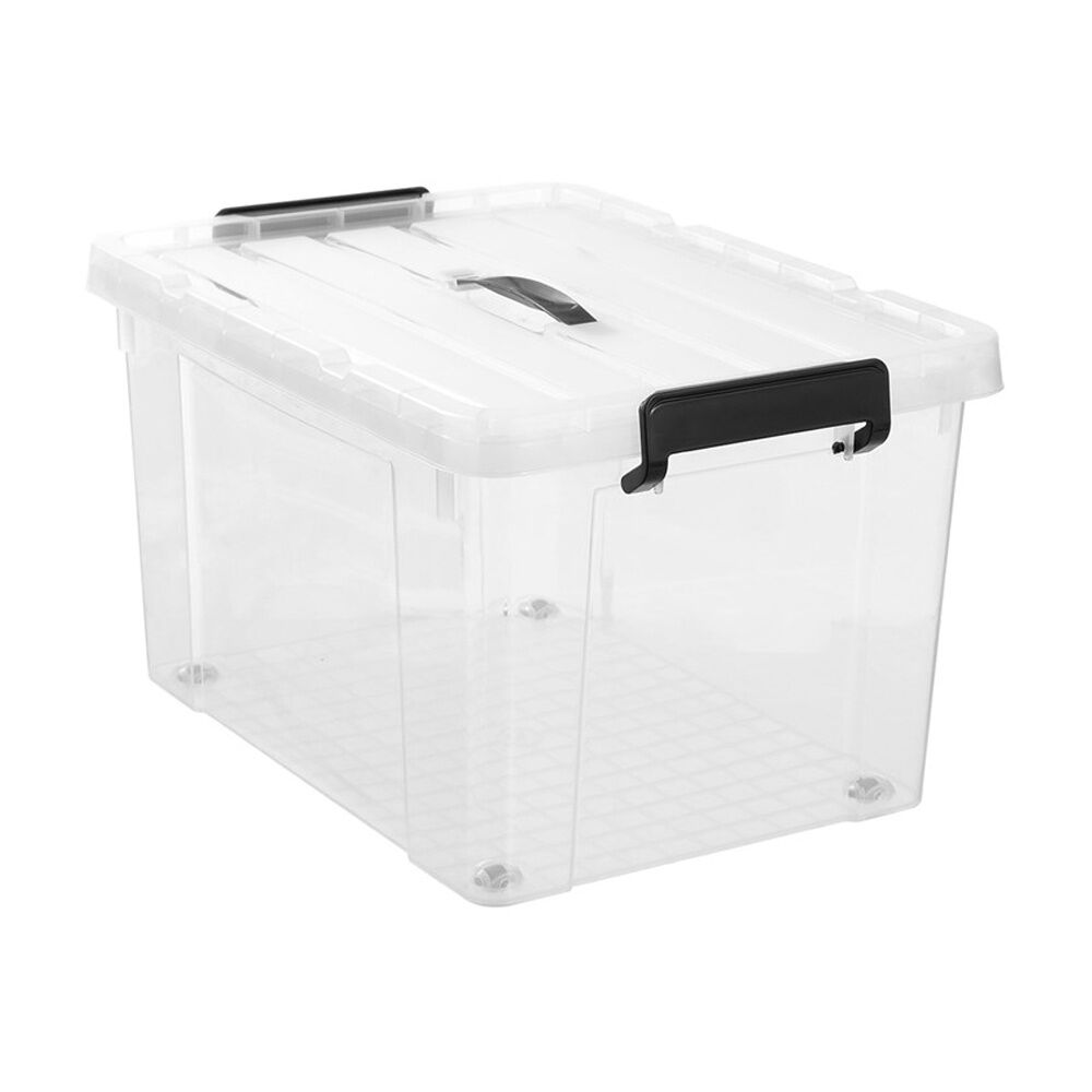 Boxsweden Durable Carry Box With Handles & Wheels 43L 51x38x30cm (6 Pack) — image 5