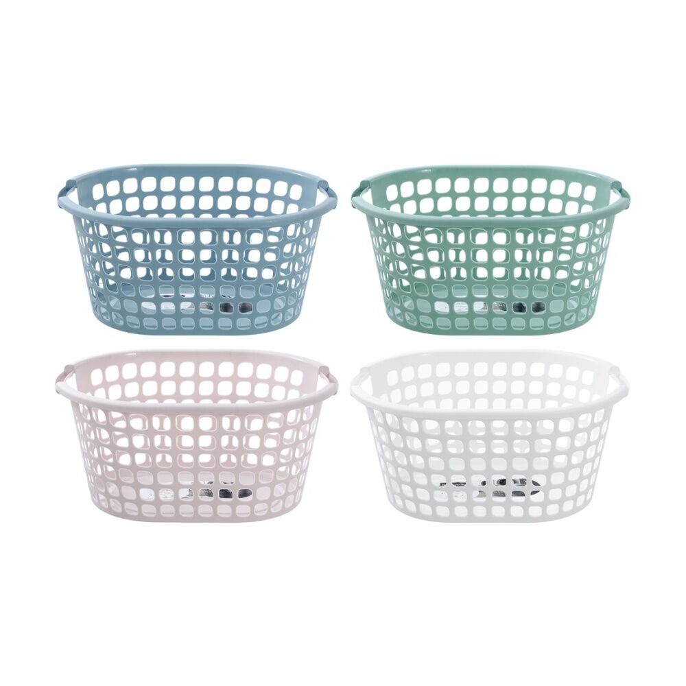 Boxsweden Washday Laundry Clothes Basket 36L 57.5x42.5x27cm Assorted (8 Pack) — image 3