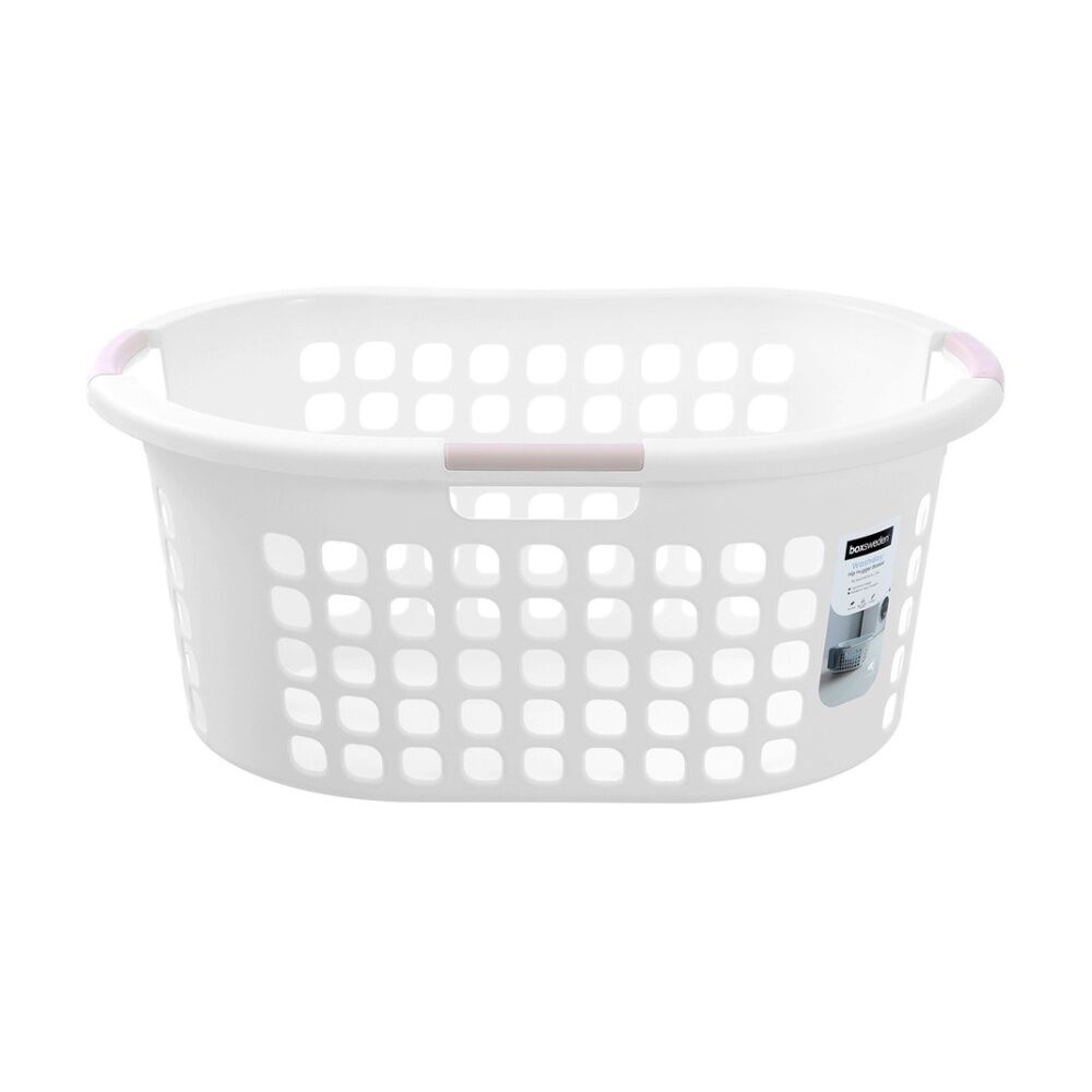Boxsweden Washday Hip Hugger Laundry Clothes Basket 50L 66.5x47x28.5cm Asst (4 Pack) — image 8
