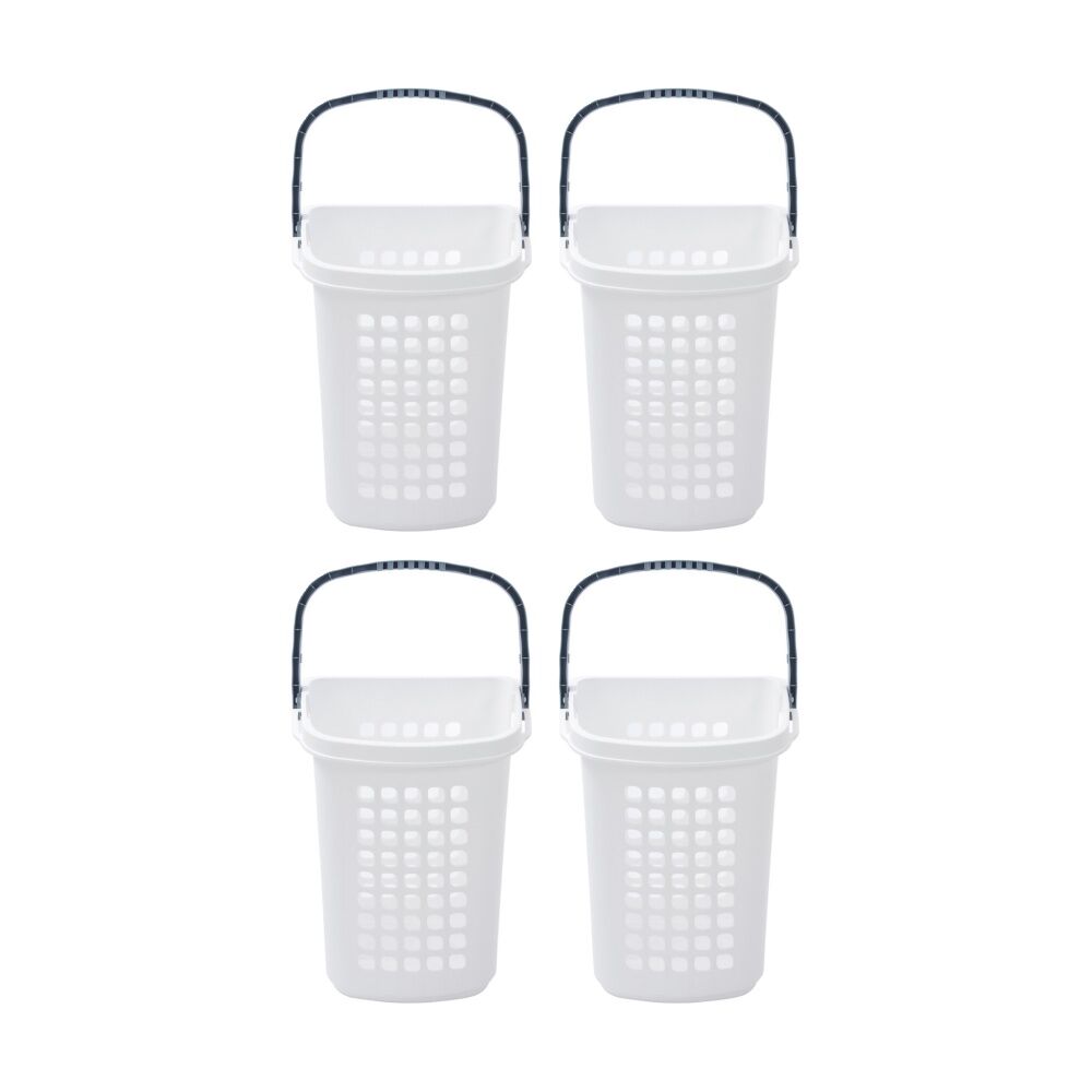 Boxsweden Washday Laundry Clothes Cart Basket 57L 49x38x61.5cm Assorted (4 Pack)