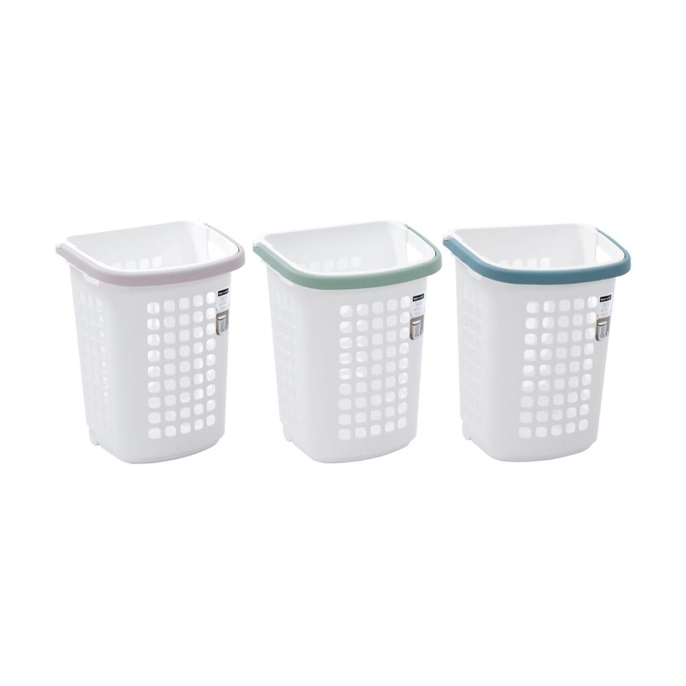 Boxsweden Washday Laundry Clothes Cart Basket 57L 49x38x61.5cm Assorted (4 Pack) — image 3
