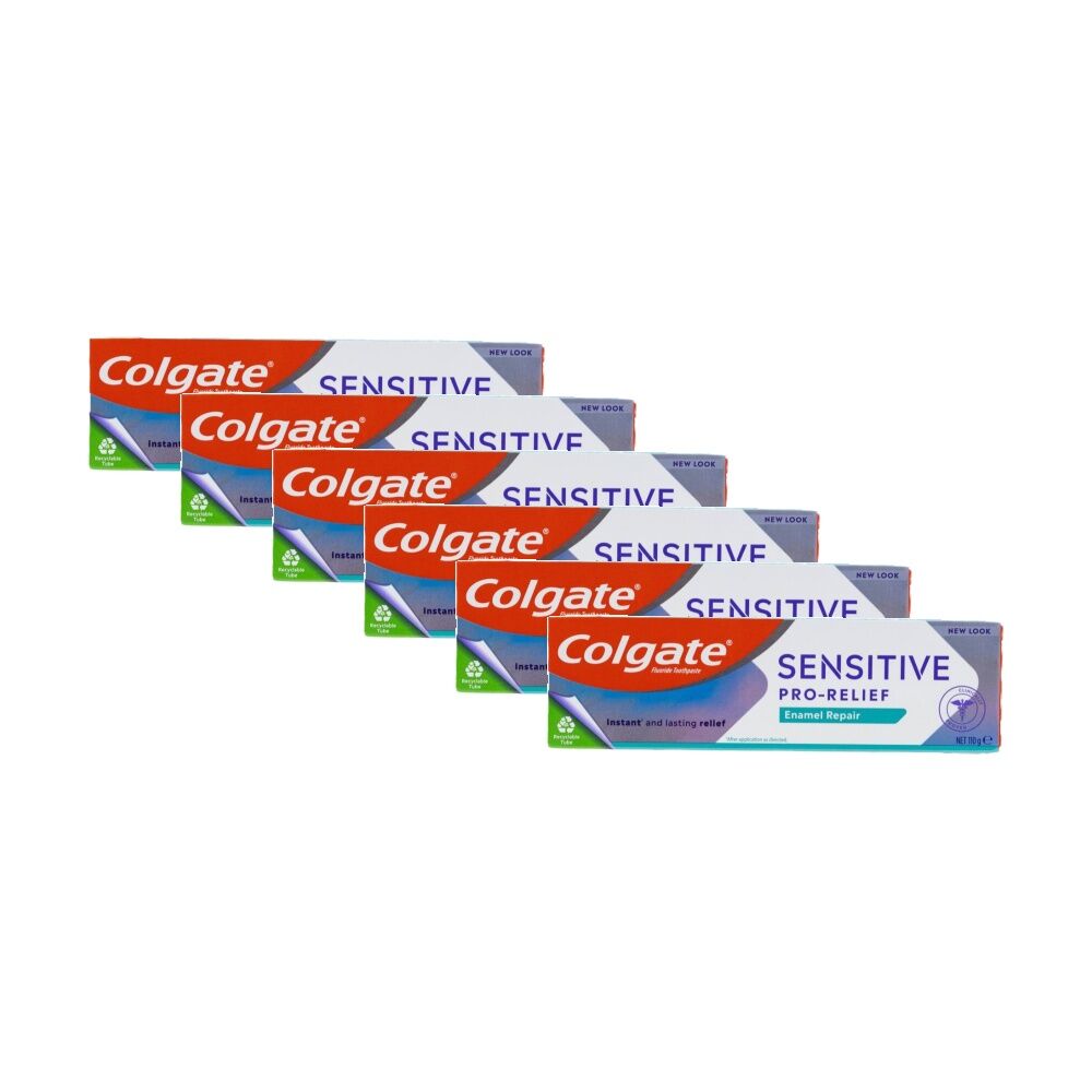 Colgate Sensitive Pro-Relief Tooth Enamel Repair Toothpaste 110g (6 Pack)