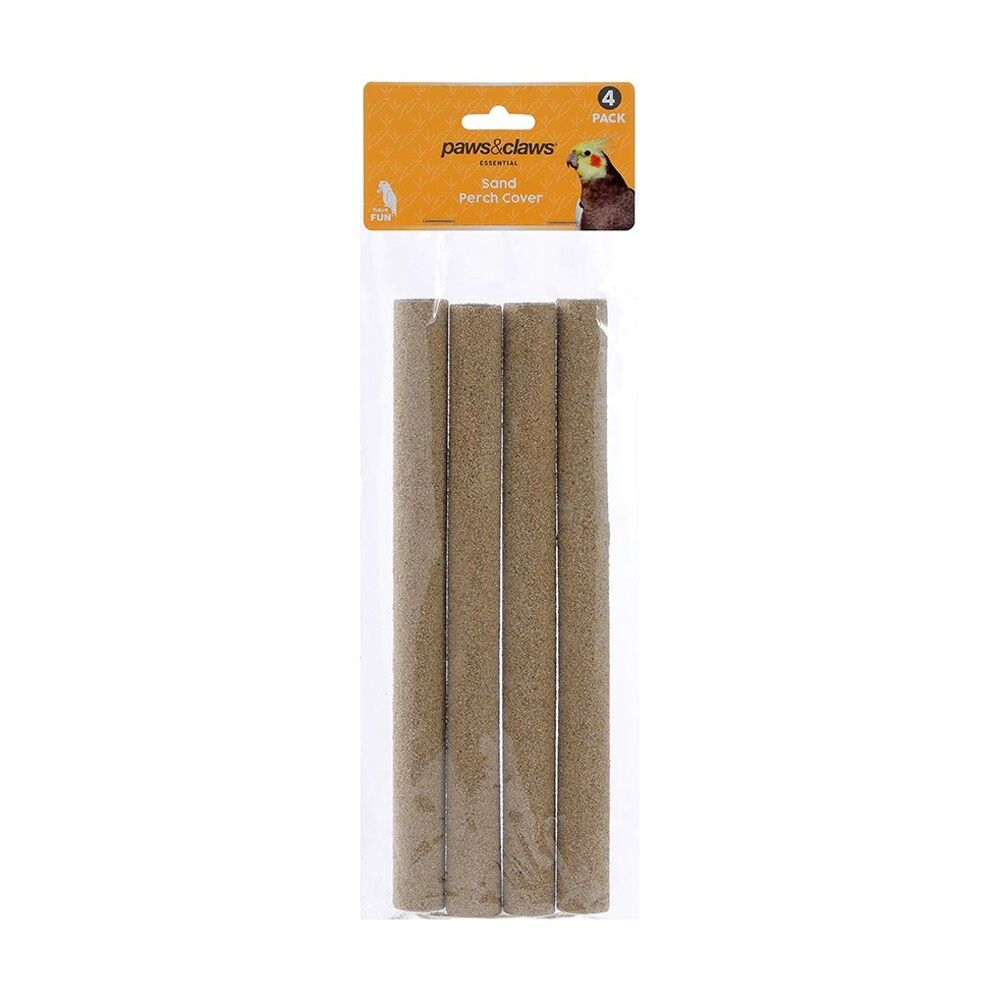 Paws and Claws 6x 4pc Pet Bird Sand Perch Covers Texture 25cm — image 2