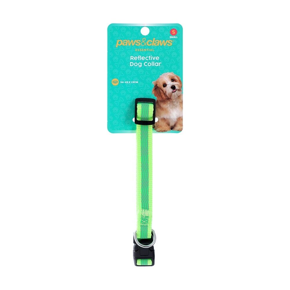 Paws and Claws Reflective Pet Dog Collar Assorted Small 34-45x1.5cm (6 Pack) — image 6