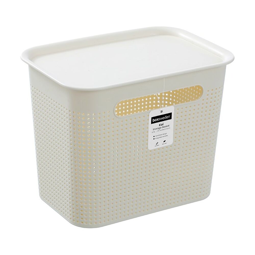 Boxsweden Koi Lidded Home Organiser Storage Container Basket Assorted 6.5L (12 Pack) — image 8