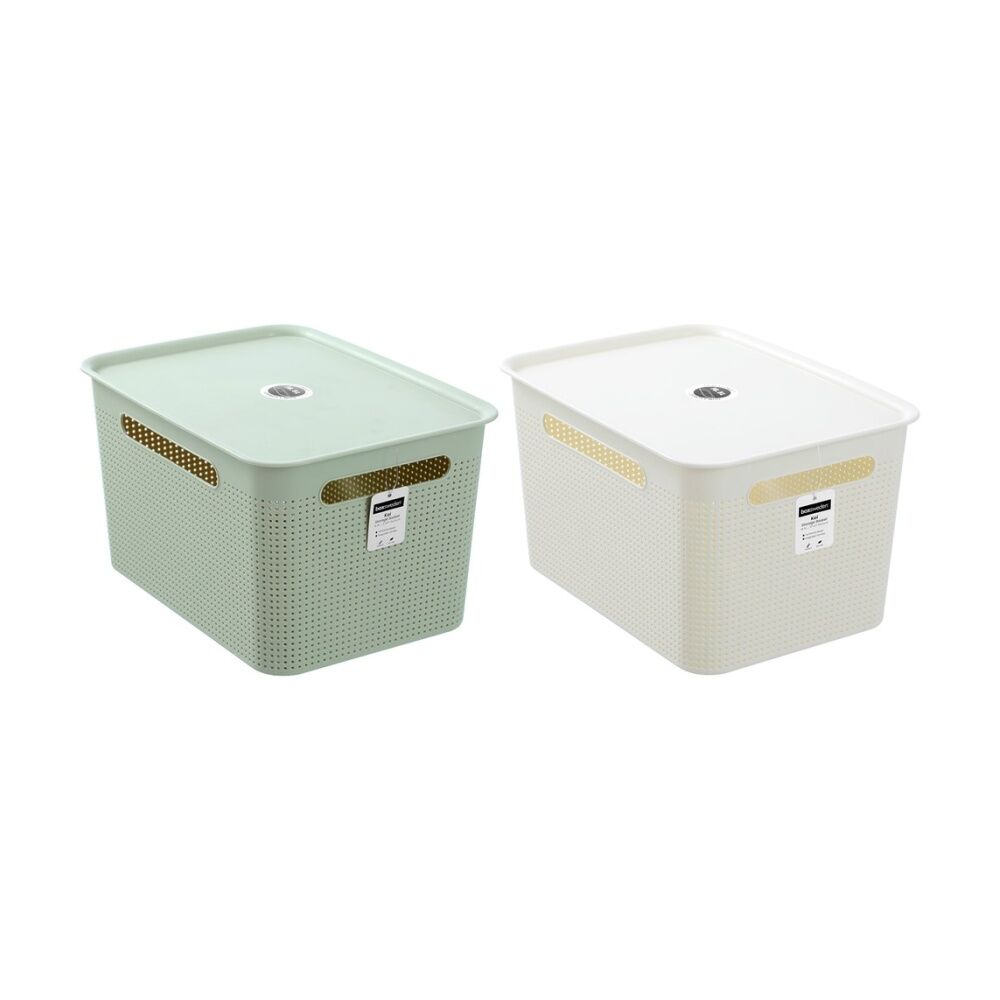 Boxsweden Koi Lidded Home Organiser Storage Container Basket Assorted 16.5L (12 Pack) — image 3