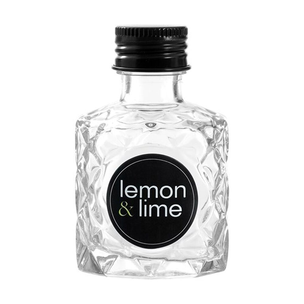 Lemon and Lime Verre Quilt Glass Reusable Food Container Lid Black 50ml