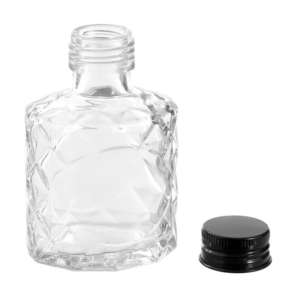 Lemon and Lime Verre Quilt Glass Reusable Food Container Lid Black 100ml (12 Pack) — image 3