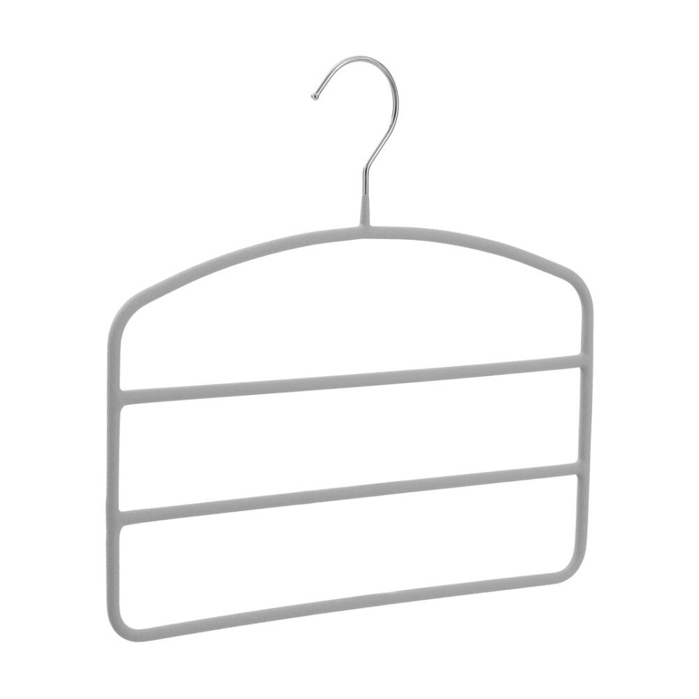 Boxsweden Hangit Suede 3 Tier Trouser Wardrobe Clothes Hanger Organiser (12 Pack) — image 4