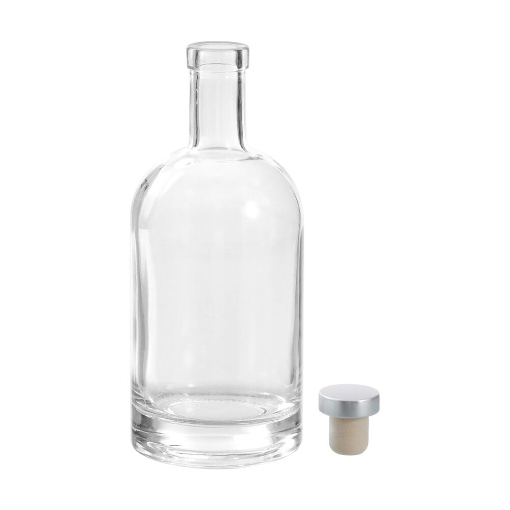 Lemon and Lime Verre Round Glass Bottle Reusable Food Container 500ml — image 4