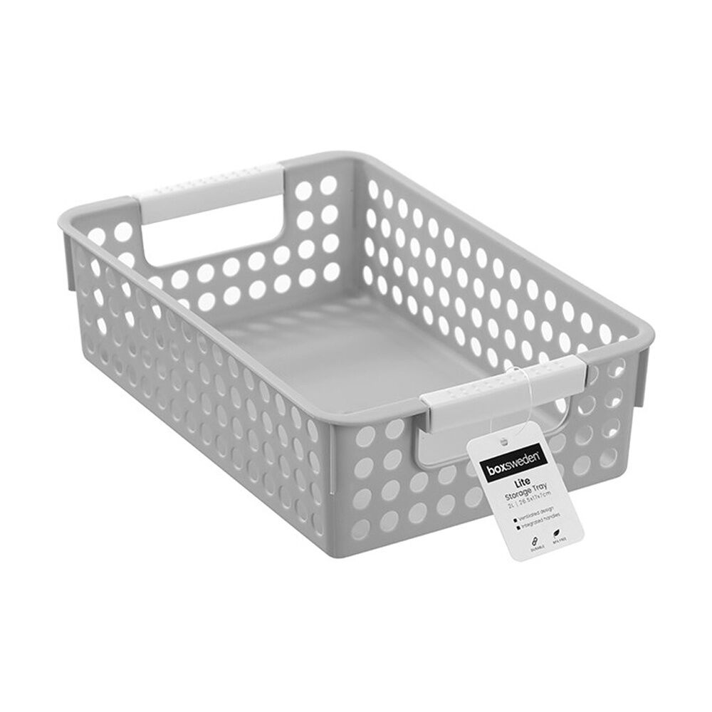 Boxsweden Lite Tray Home Organiser Storage Container 2L 26.5x17x7cm Boxsweden