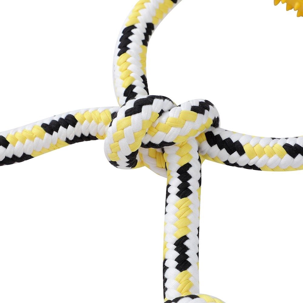 Paws and Claws 3pc Paws And Claws Pet Dog Rope Rubber Tuggers Toy Set 50cm 37cm 33cm (12 Pack) — image 4