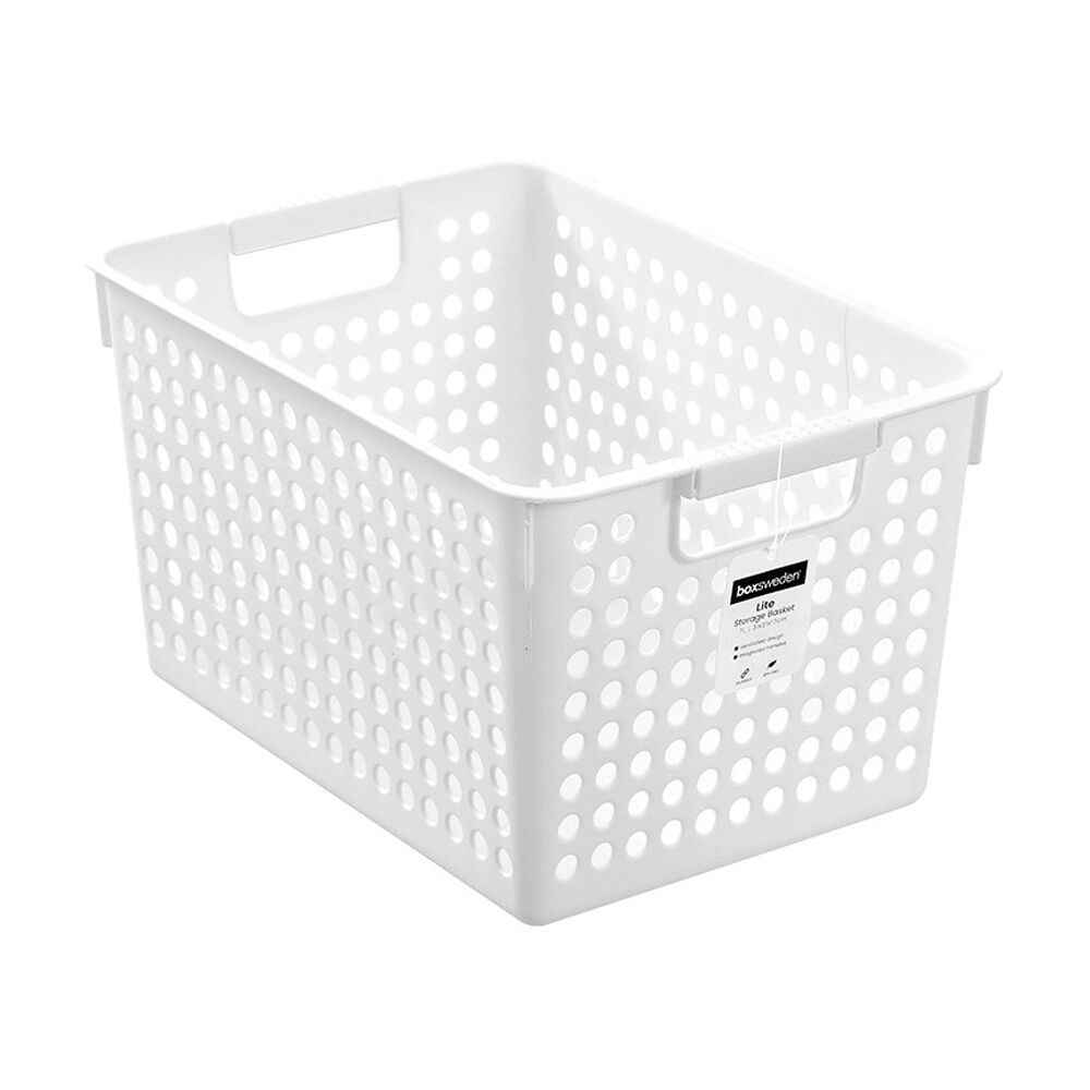 Boxsweden Lite Basket Home Organiser Storage Container Asst 7L 31x21x17cm (12 Pack) — image 7