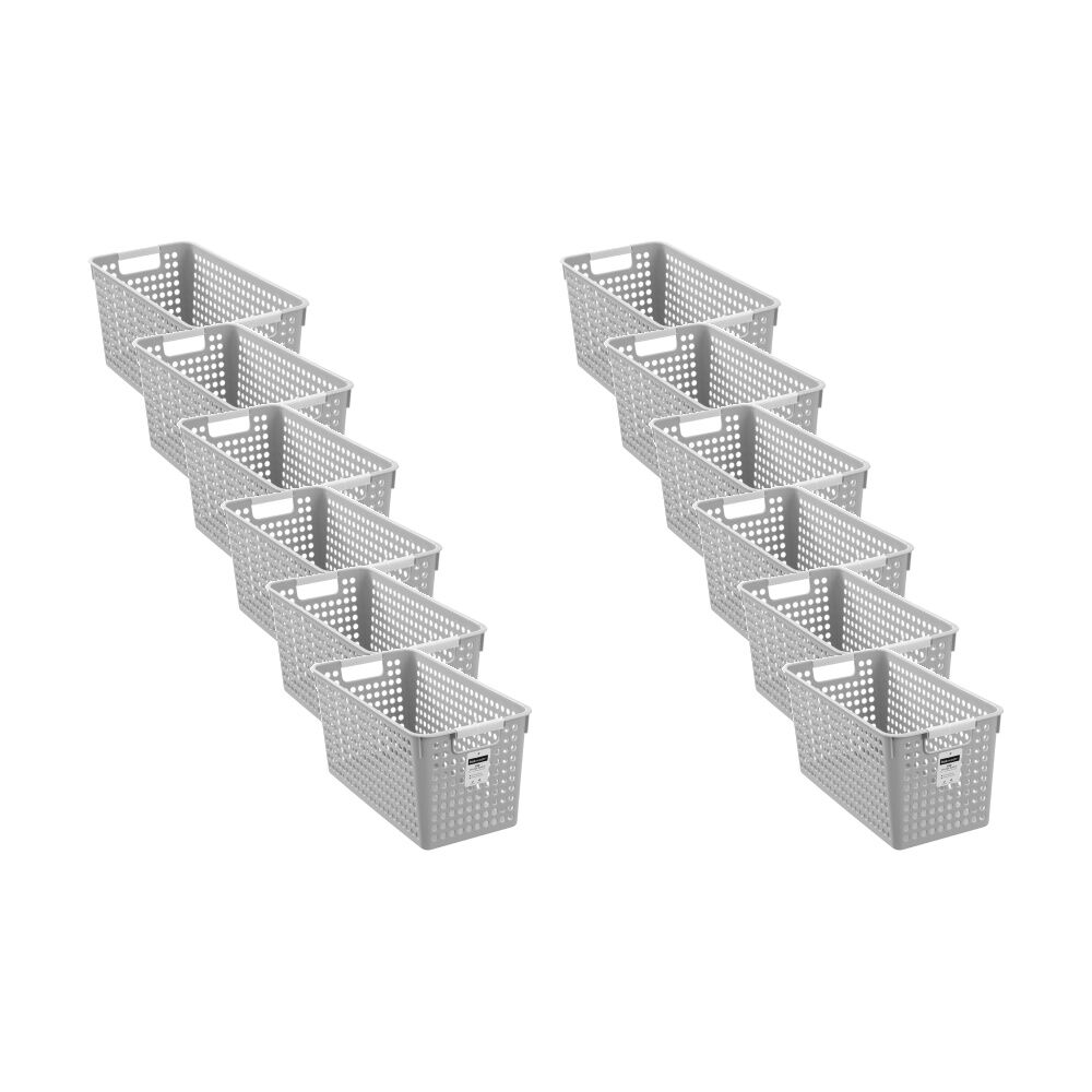 Boxsweden Lite Basket Home Organiser Storage Container Assorted 10L (12 Pack)