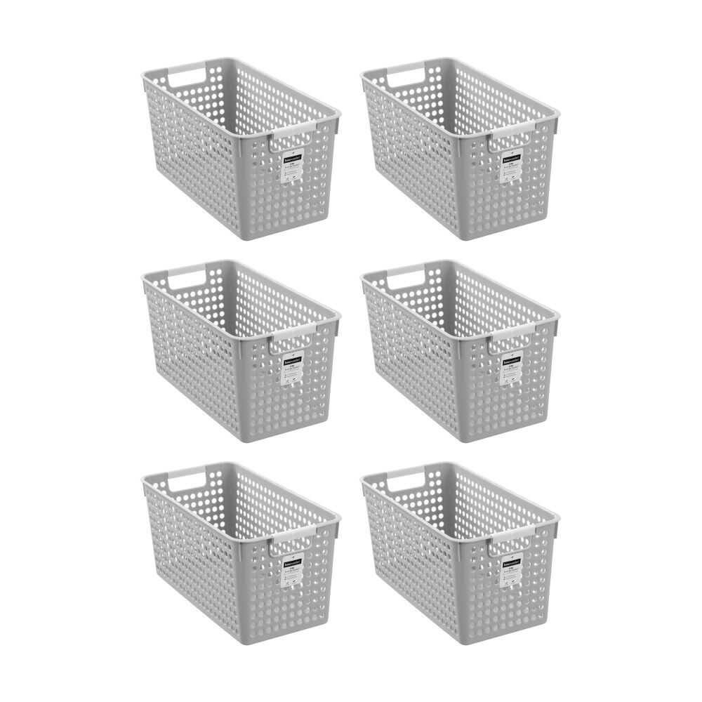 Boxsweden Lite Basket Home Organiser Storage Container Assorted 10L (6 Pack)
