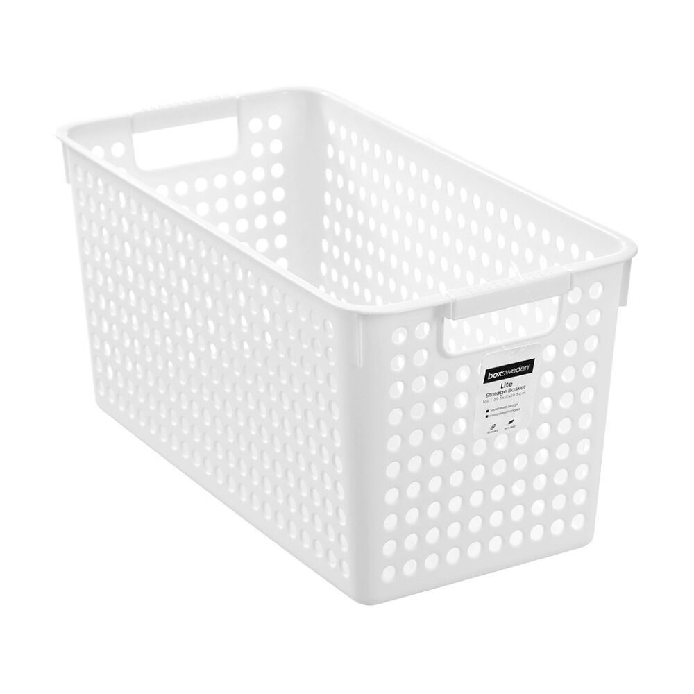 Boxsweden Lite Basket Home Organiser Storage Container Assorted 10L (6 Pack) — image 8