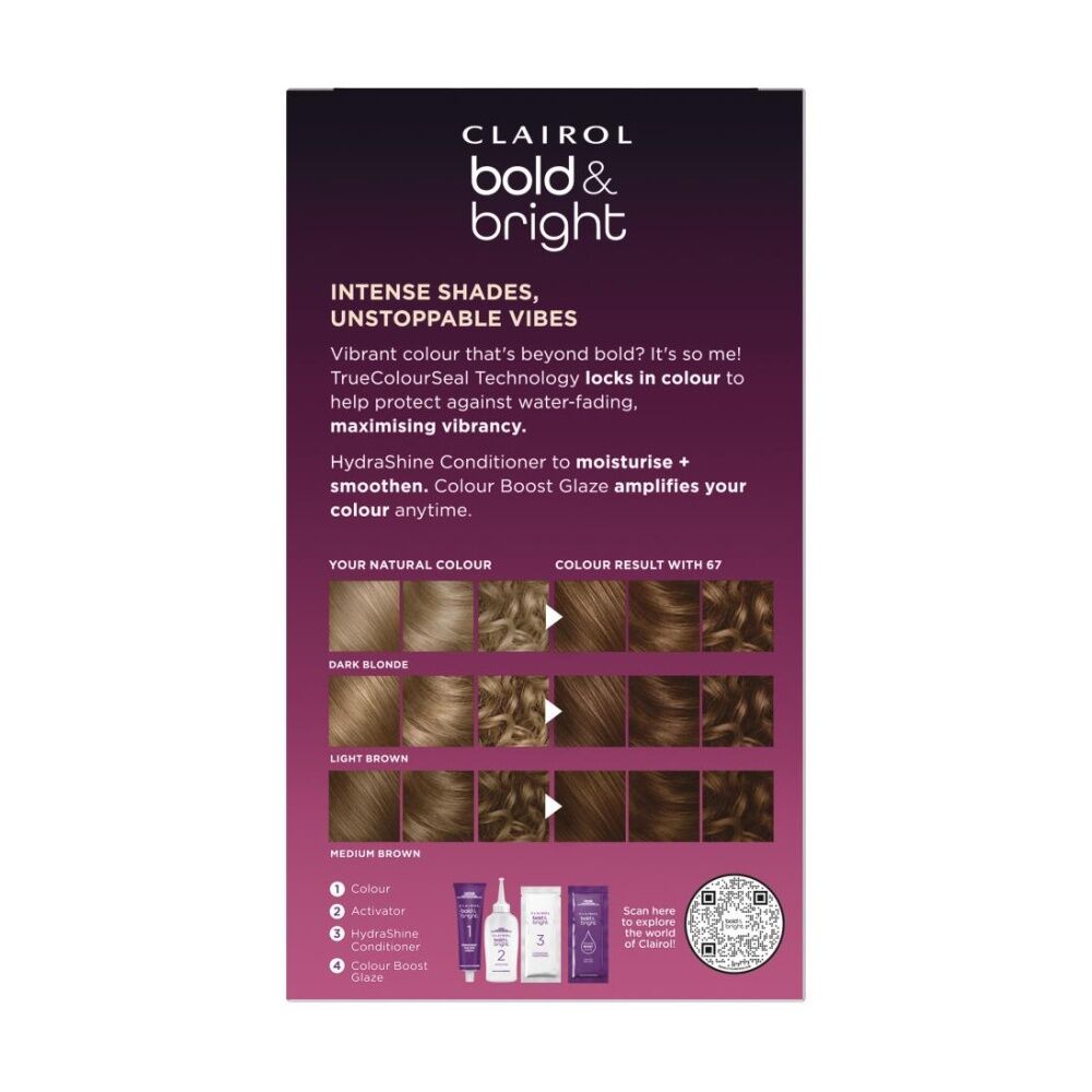 Clairol Permanent Hair Colour 1 Application Bold And Bright 67 Chocolate Clairol — image 2