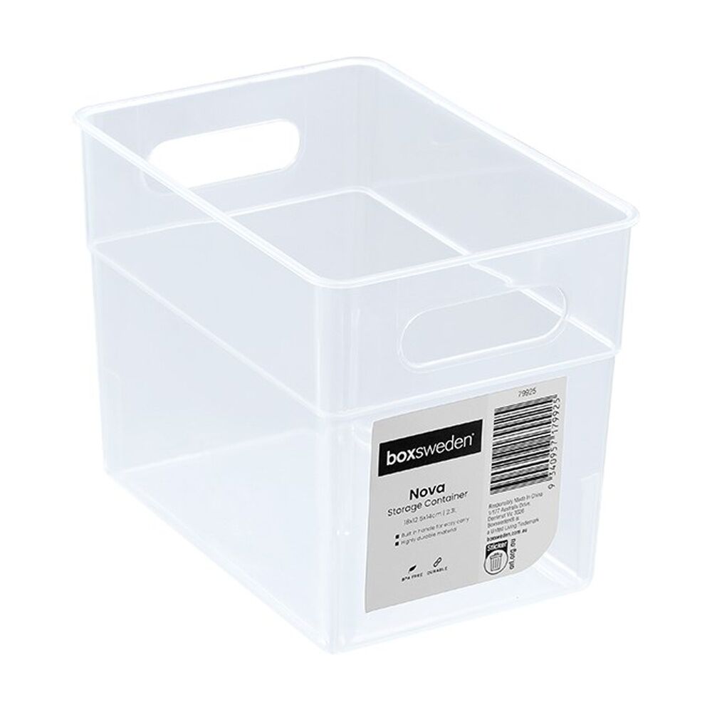 Boxsweden Nova Home Office Plastic Storage Container — 2.3l 18x12.5x14cm