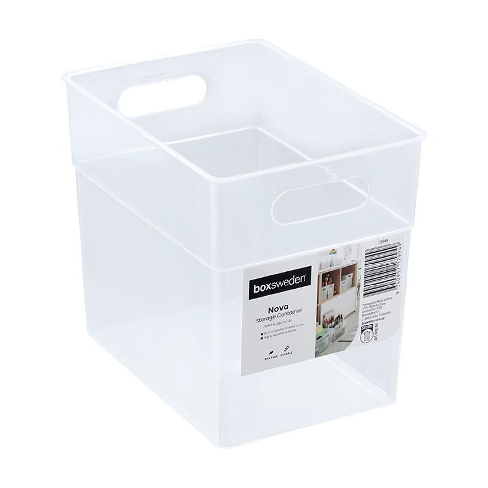Boxsweden Nova Home Office Plastic Storage Container — 4l 20x14.5x18cm
