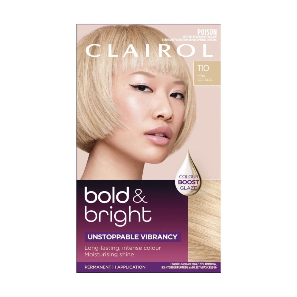 Clairol Permanent Hair Colour 1 Application Bold And Bright 110 Pina Colada Clairol