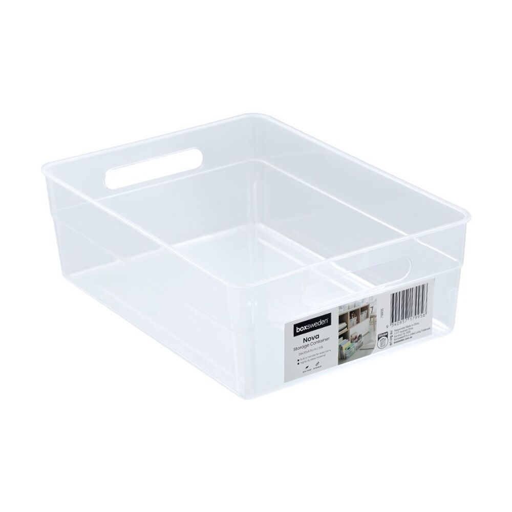 Boxsweden Nova Home/Office Plastic Storage Container 3.8L 28x20x9.5cm (12 Pack) — image 2