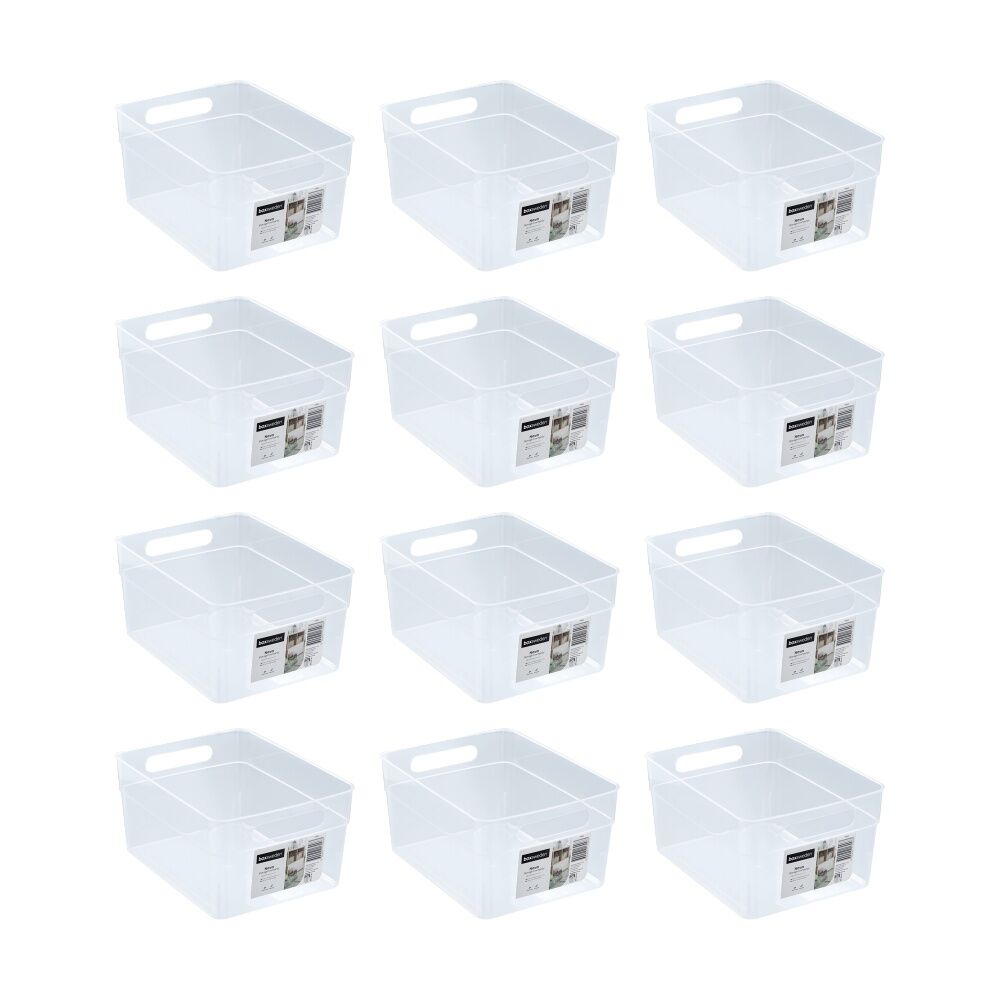 Boxsweden Nova Home/Office Plastic Storage Container 7L 28x22.5x14.5cm (12 Pack)