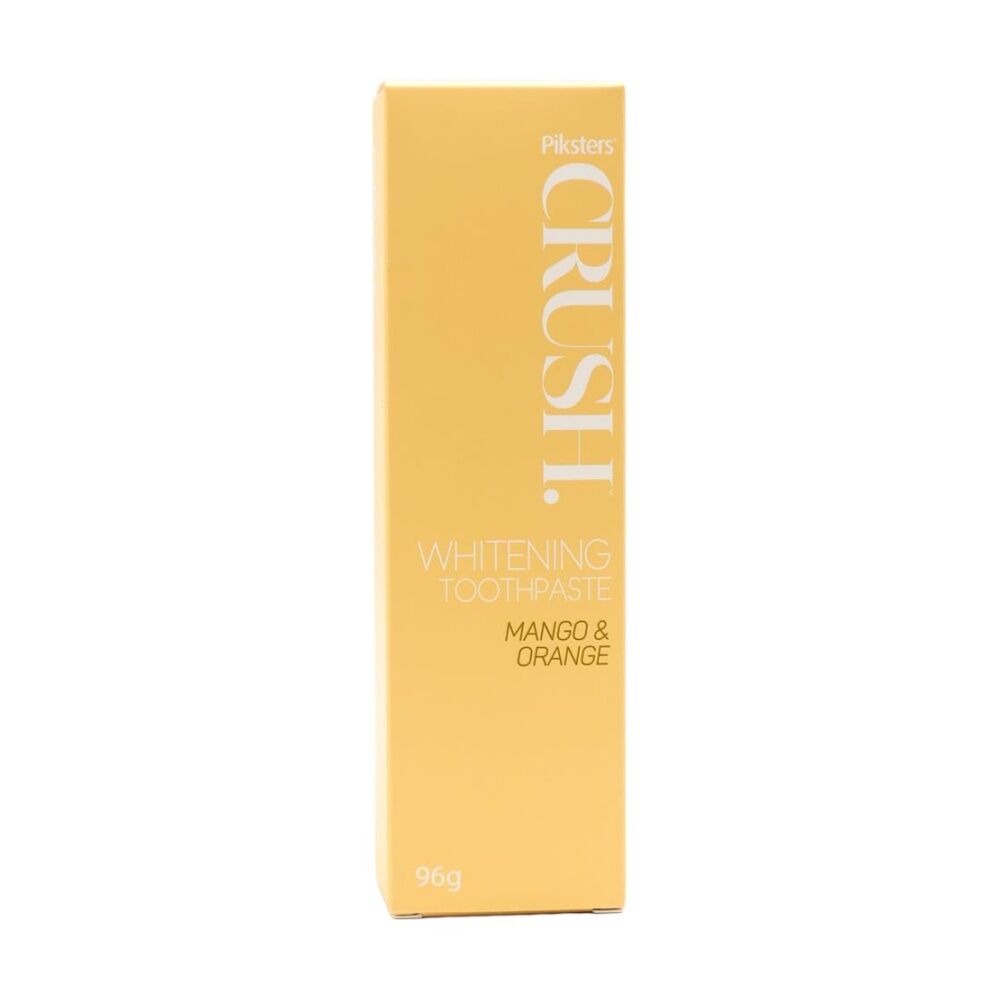 Piksters 96g Toothpaste Whitening Crush Mango And Orange - Fluoride And PAP For Whitening - 96g Tube