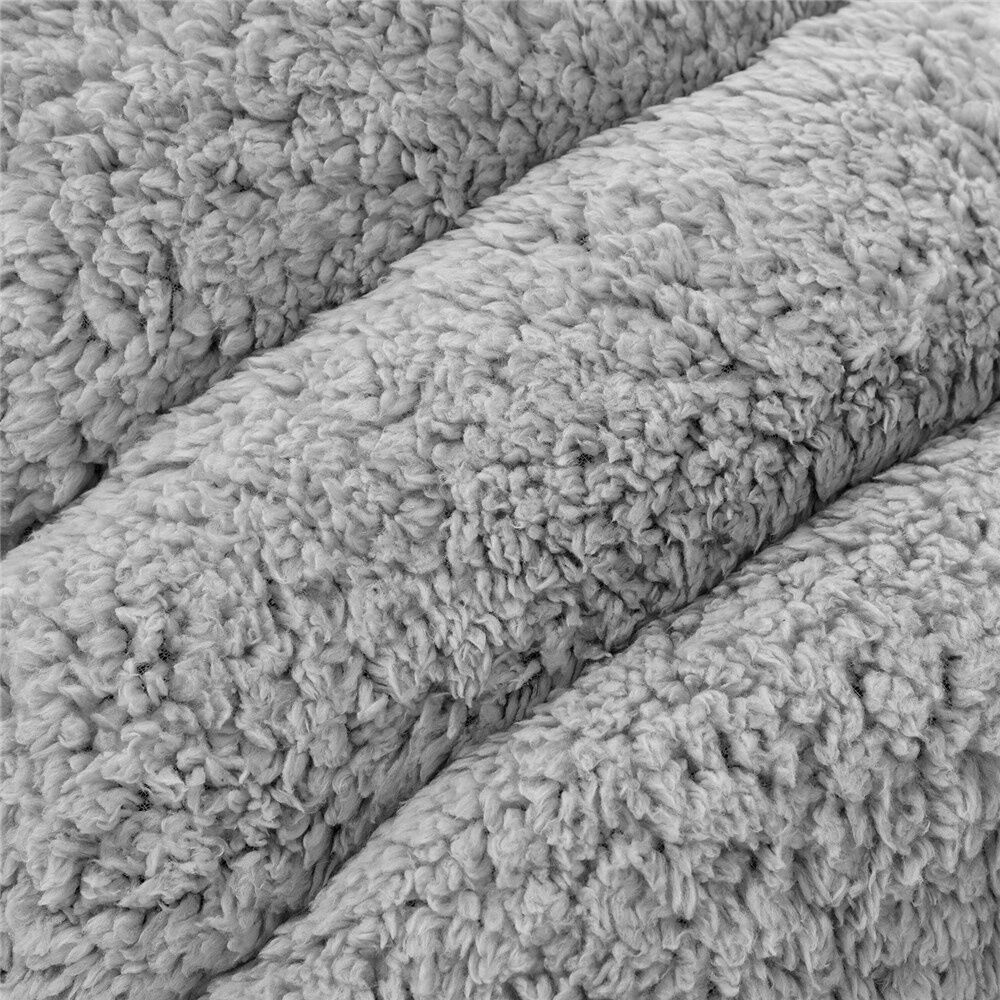 Paws and Claws Sherpa Igloo Pet Dog Cat Bed 58X44CM - Soft Sherpa Material For Natural Warmth - Comfortable And Secure Design - Grey Color Plush Pet — image 6