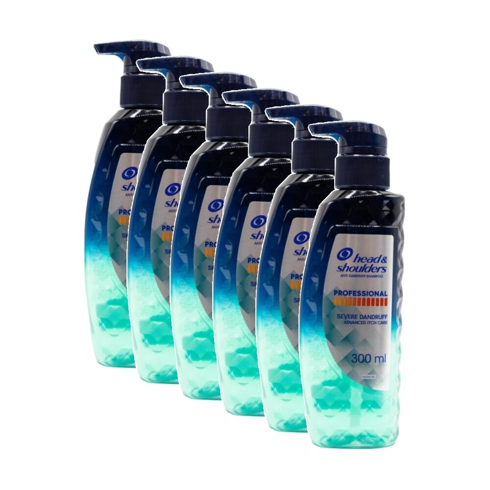 Head & Shoulders Professional Severe Dandruff Anti-Dandruff Shampoo 300ml (6 Pack)