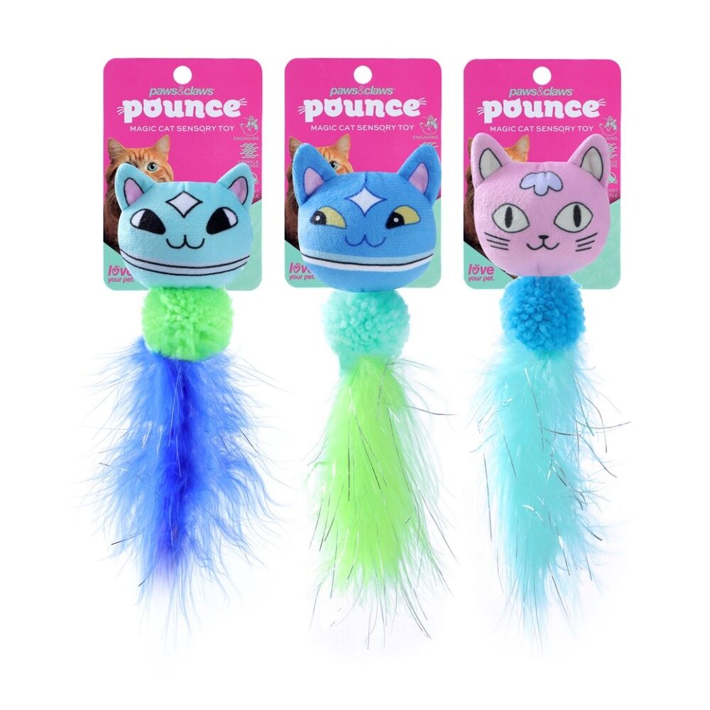 Paws and Claws Pounce Plush Magic Pet Cat Toy Soft Cuddly 15x5x5cm — image 2