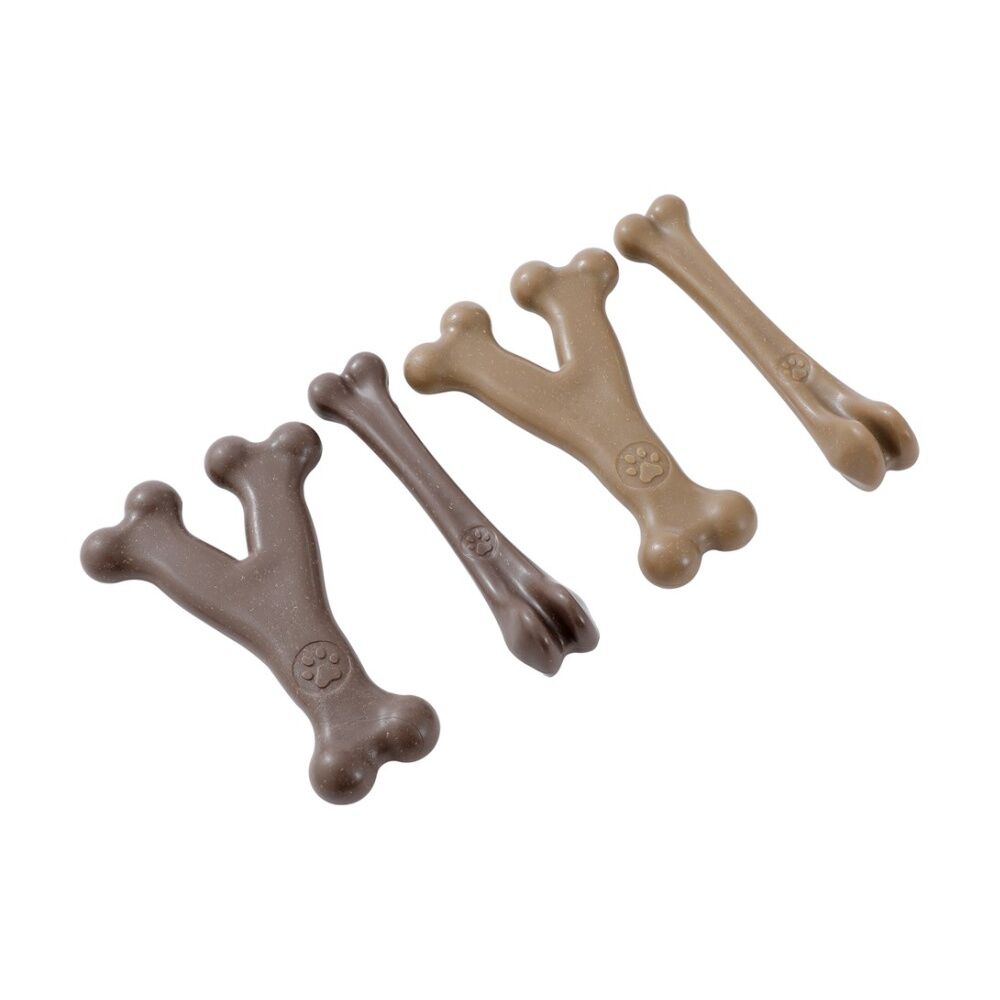 Paws and Claws 2pc Paws And Claws Pet Dog Cat Boobone Bone Wish Chew Toys Assorted (8 Pack) — image 8