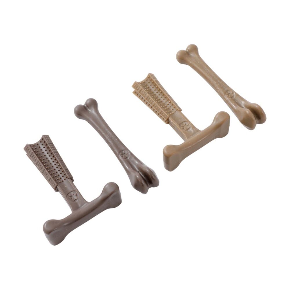 Paws and Claws 2pc Paws And Claws Pet Dog Cat Boobone Bone T Chew Toys Assorted (8 Pack) — image 8