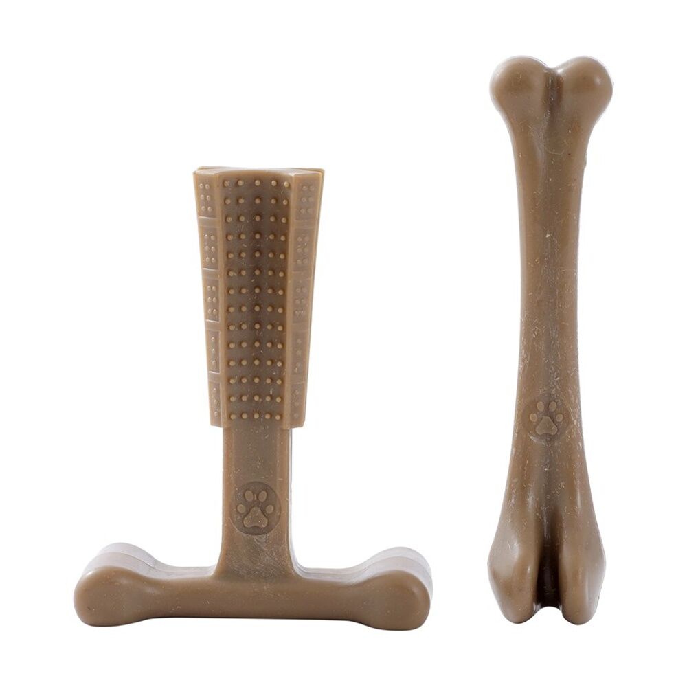 Paws and Claws 2pc Paws And Claws Pet Dog Cat Boobone Bone T Chew Toys Assorted (8 Pack) — image 4