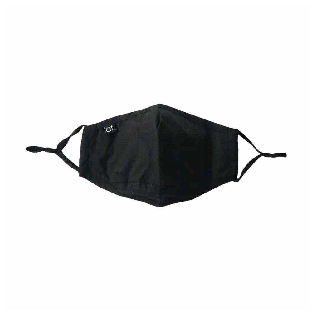 Annabel Trends Reusable Contoured Face Mask w/ Adjustable Ear Straps Black (3 Pack) — image 3