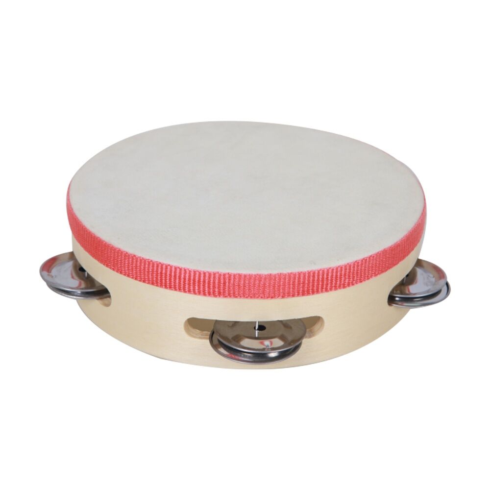 Vivaio Wood Tambourine Percussion Musical Instrument Classroom Learning 3y+