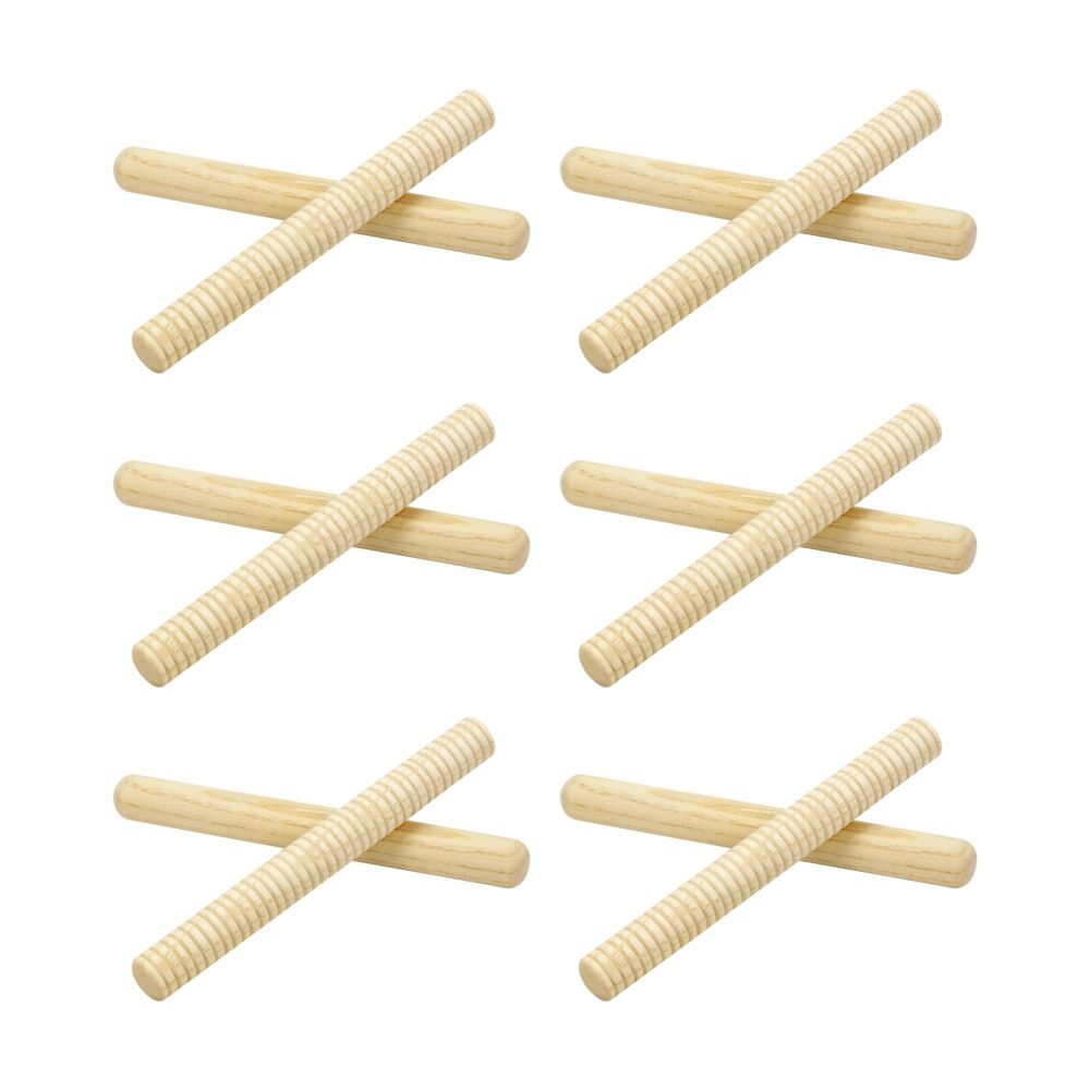 Vivaio 2pc Vivaio Rhythm Sticks Kids Musical Instrument Classroom Learning 3Y+ Wood (6 Pack)