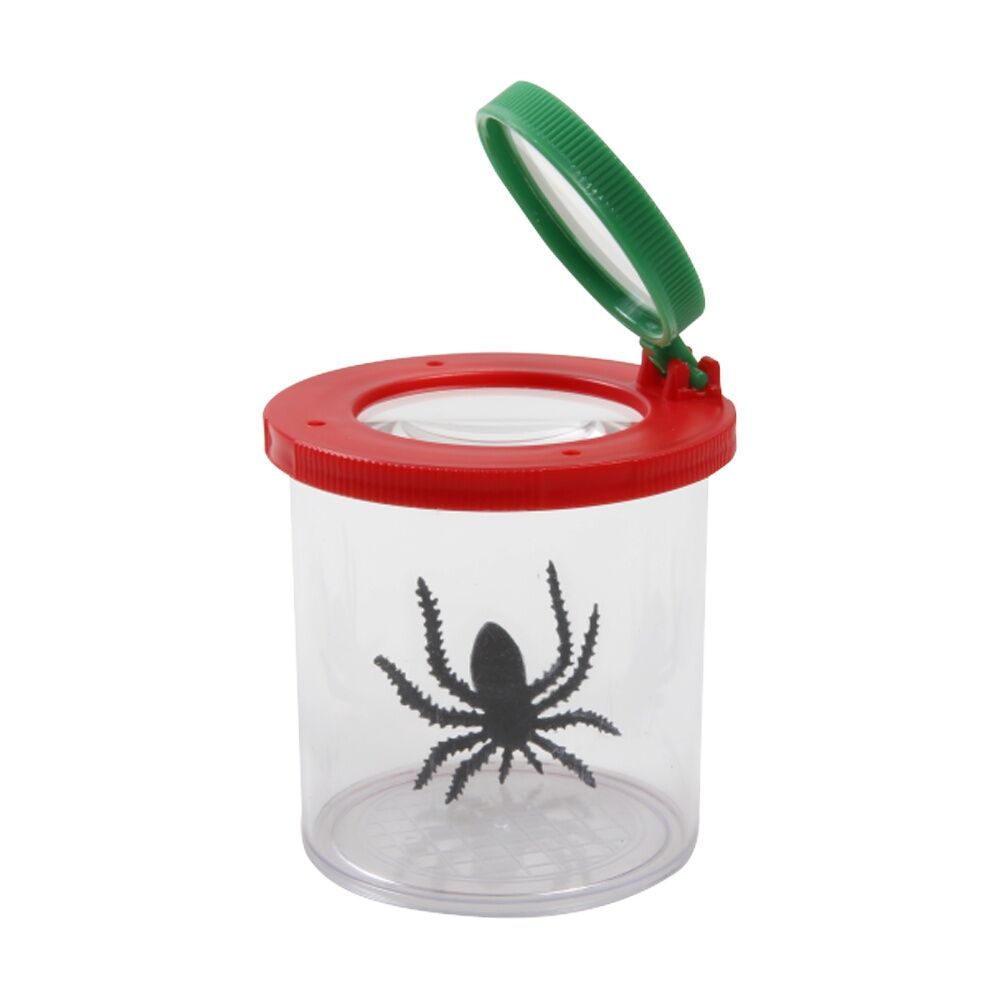 Vivaio Insect Box Child Friendly Bug Viewer Dual Magnifying Lids 2x and 3.5x Clear Plastic Chamber with Air Holes Educational Science Toy for Kids 3 — image 2