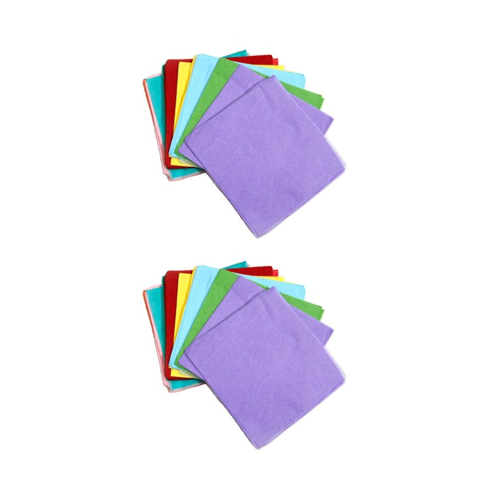Tacco 480pc Tacco Coloured Tissue Squares Craft Paper 125cm Sheets Multicolour (2 Pack)
